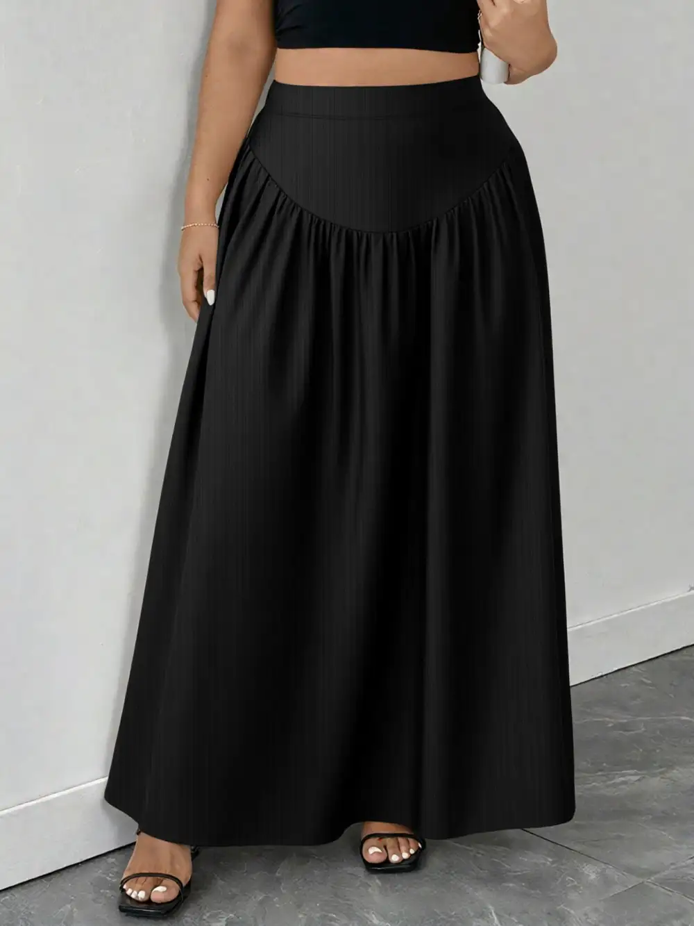 Ruched Pocket Detail Skirt