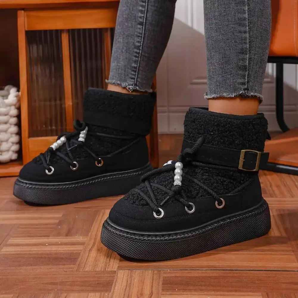 Classic Lace-Up Platform Boots