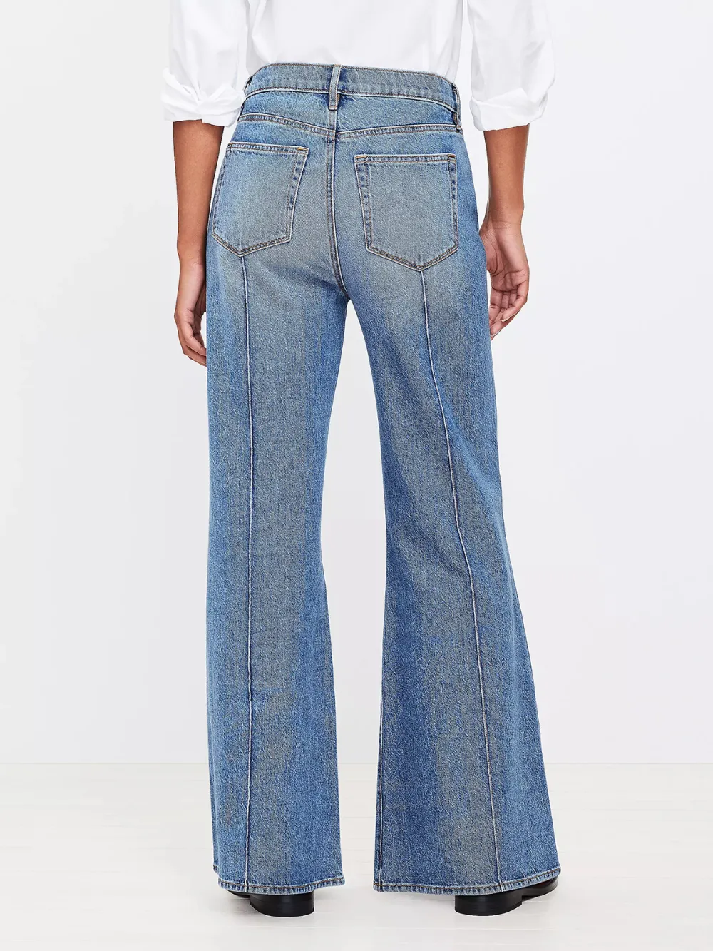 High Rise Super Flare Jeans In Vintage Indigo Wash