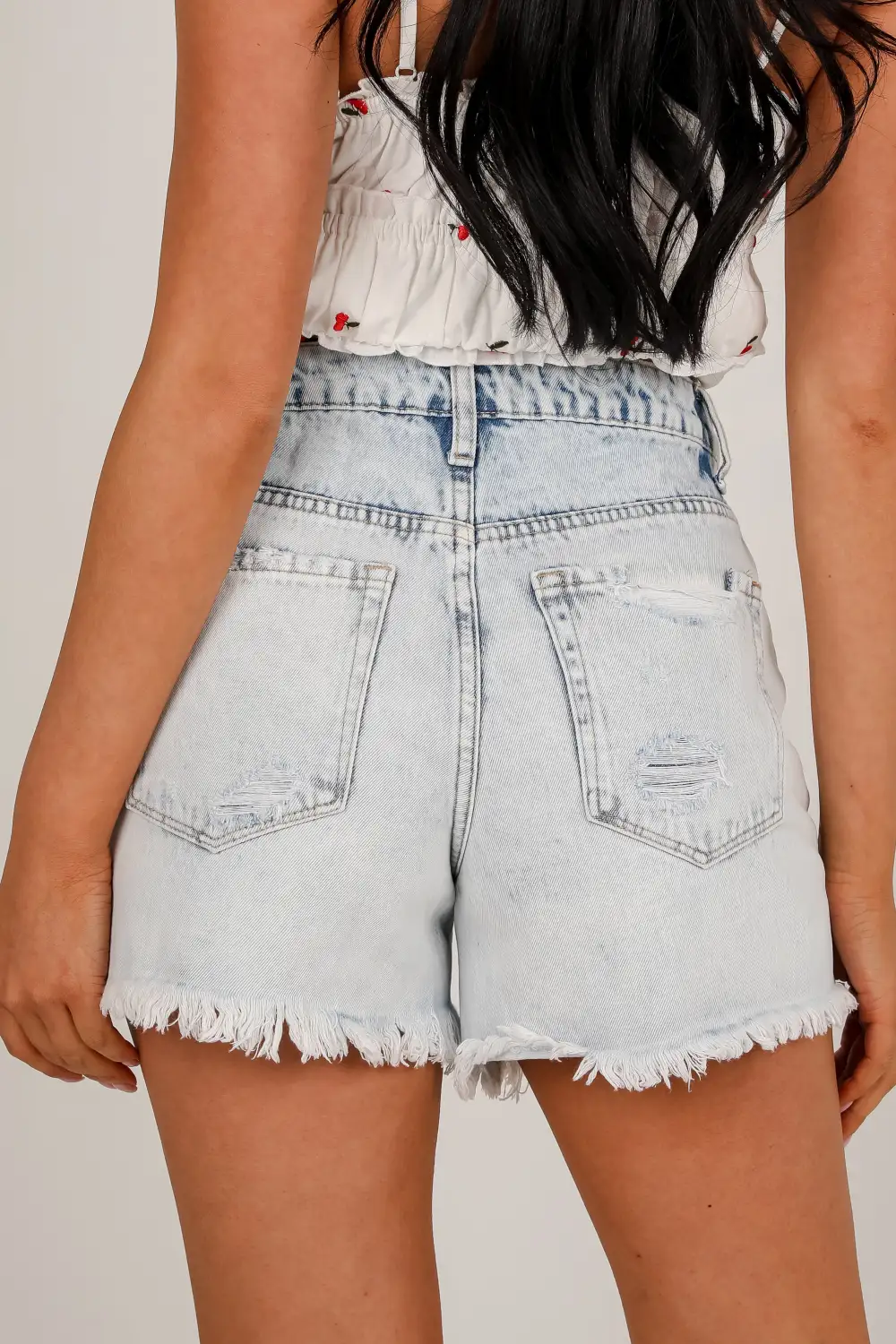 Tailored High Rise Pocketed Shorts