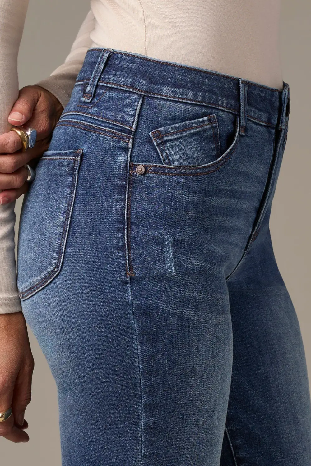 Everyday Petite Mid Rise Straight Leg Jeans