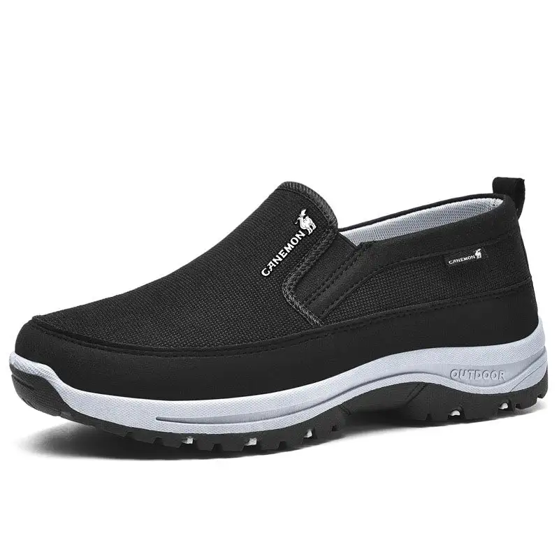 Plus Size Casual Sneakers US 15 Slip-On Walking Shoes Men Breathable Mesh Lightweight Athletic Shoes for Cross-Border Export