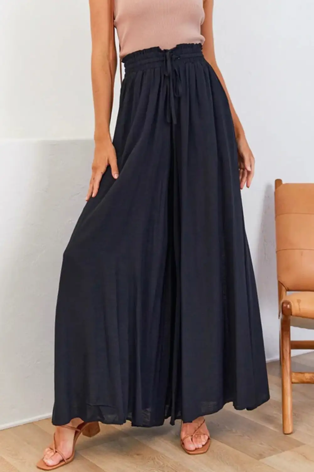 Easy Waist Wide Leg Pants