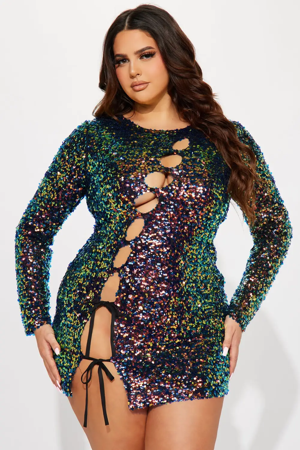Brazil Mami Sequin Mini Dress - Multi Color