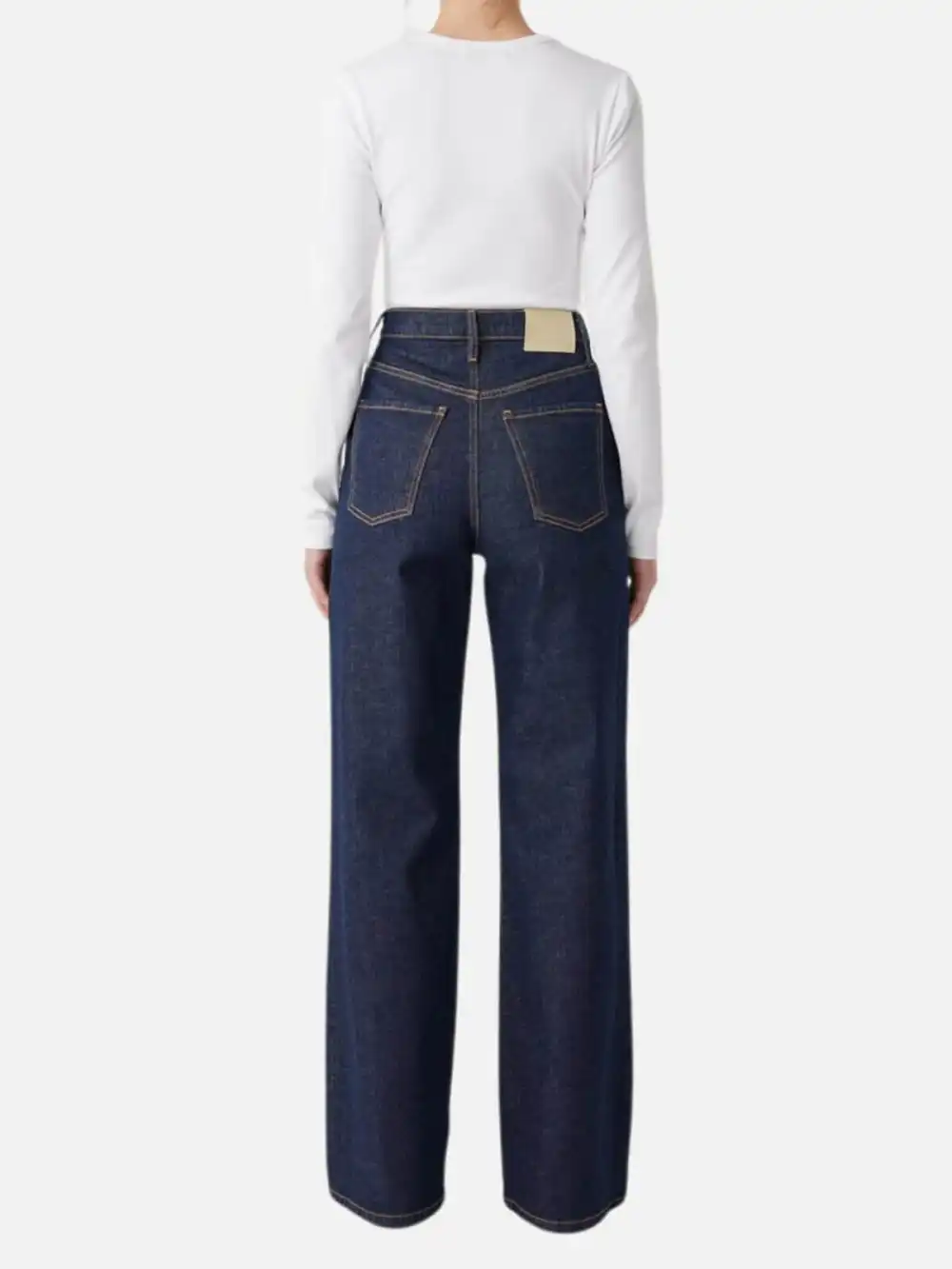 High-Rise Jeans with Pockets