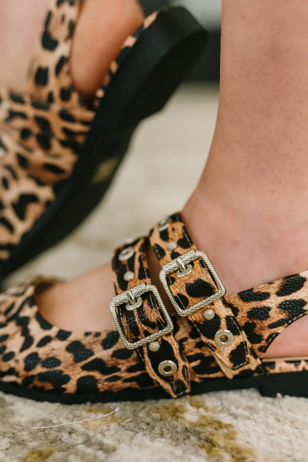 Buckle Catwalk Flats