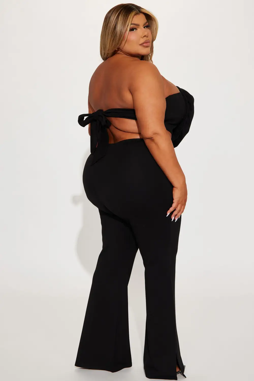 India Rose Pant Set - Black