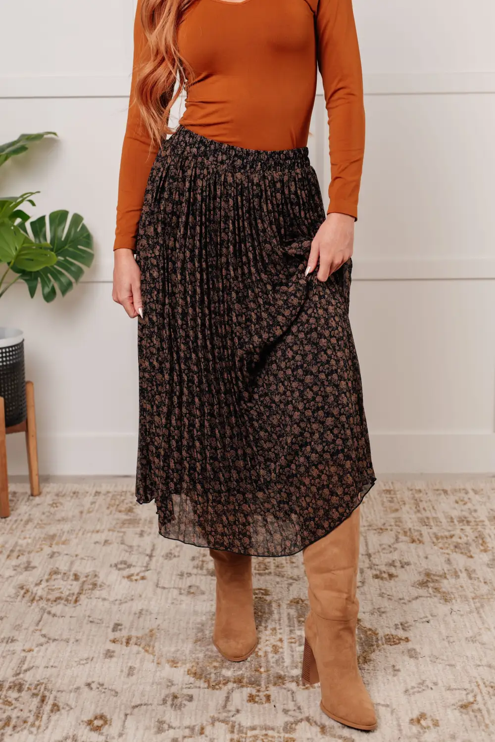 You Wanted Floral Print Skirt