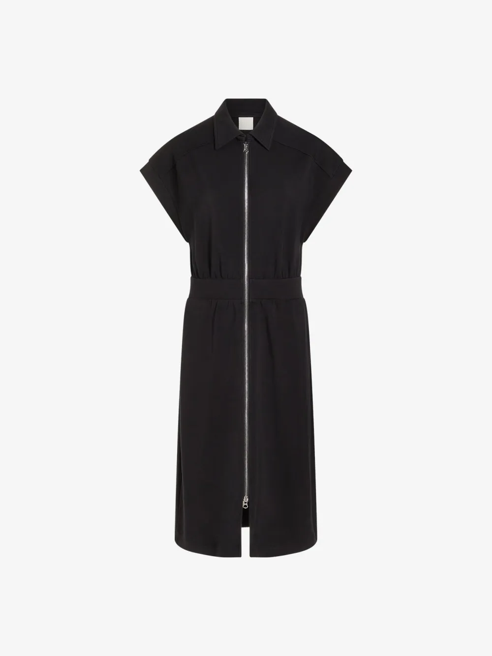 Mid-Waist Zip-Through Dress