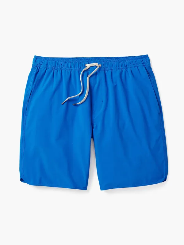 Men's solid color beach shorts