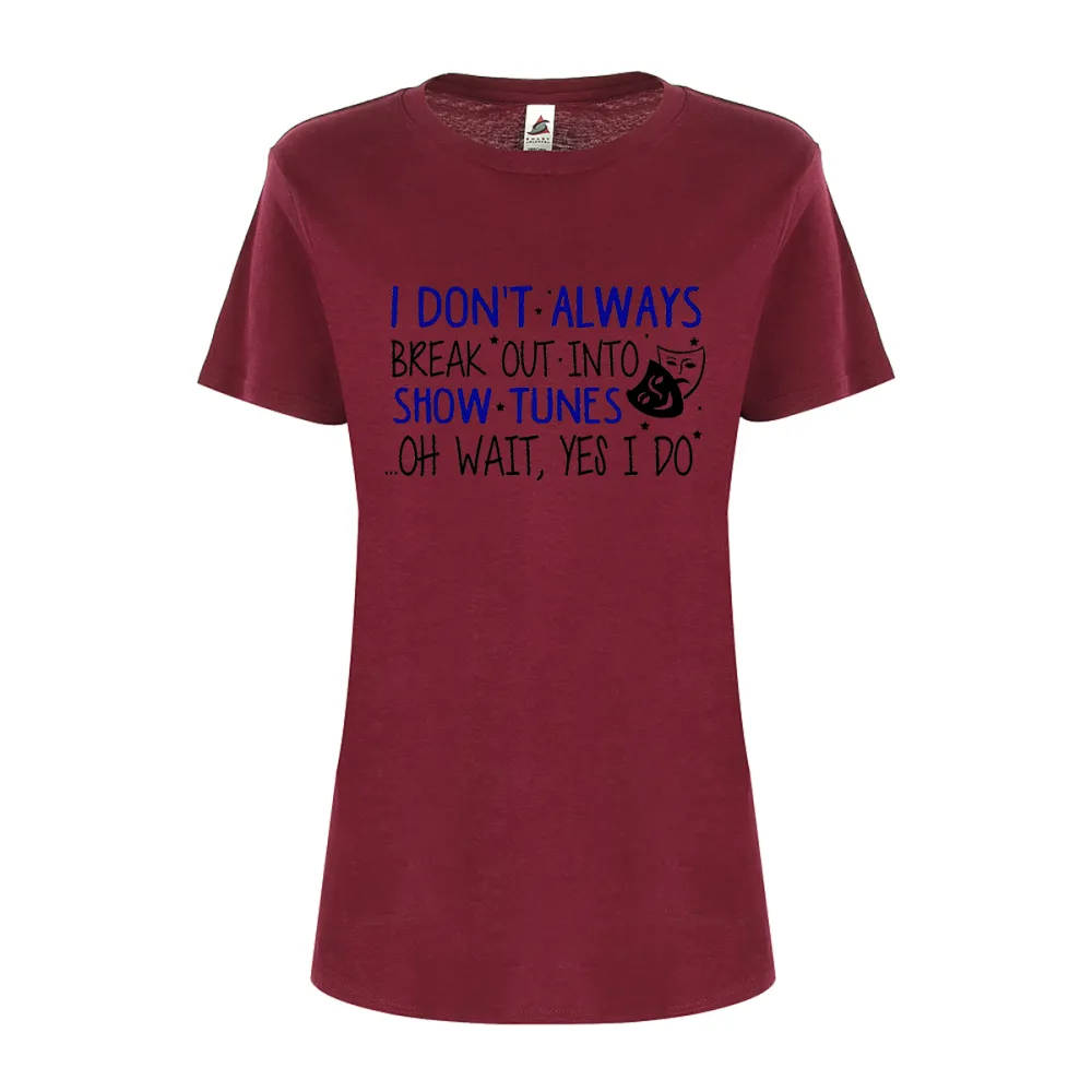 Women's Irregular Lettered T-shirt