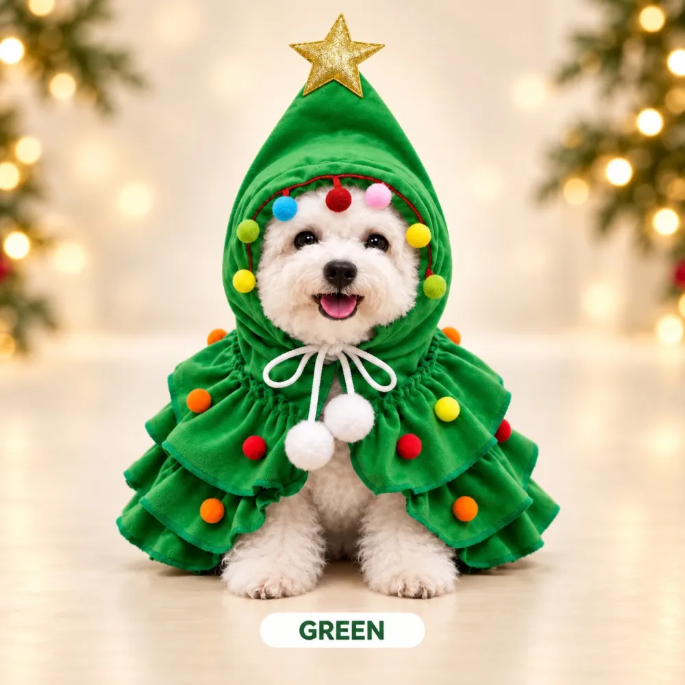 Turn Your Pet Into a Christmas Tree! 🐶 Funny Holiday Pet Outfit