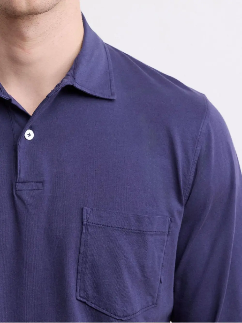 Comfortable Casual Breathable Soft Bule Polo Shirt