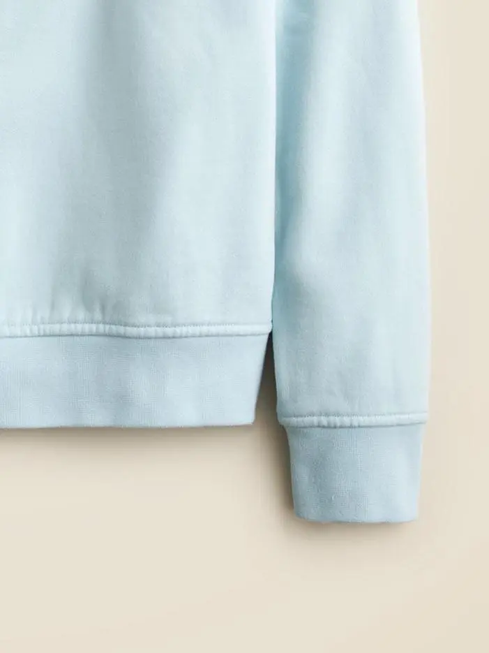 Light Blue Crew Neck Sweatshirt