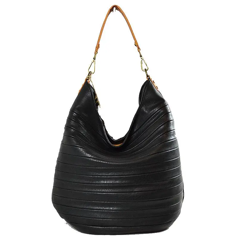 Striped Tote Shoulder Bag