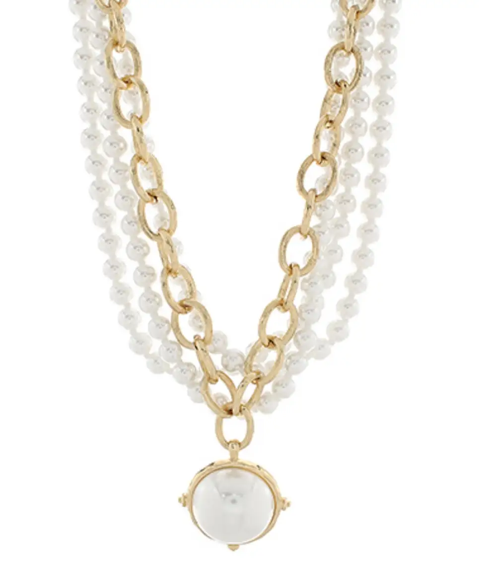 Layered Pearl Ecklace Necklace