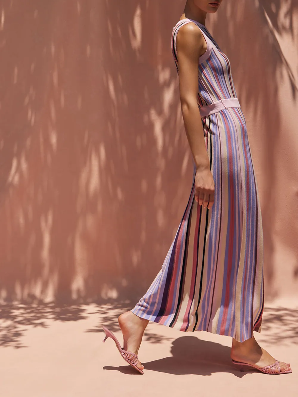 Striped Round Neck Dress