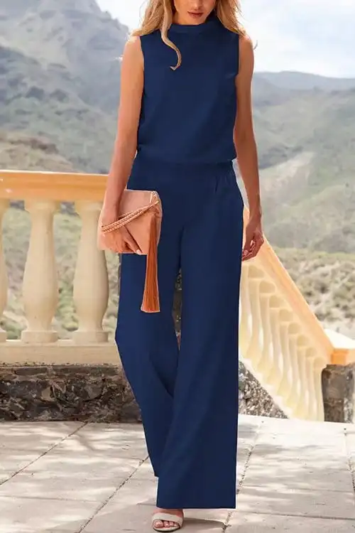 Everyday Simple Sleeveless Jumpsuit