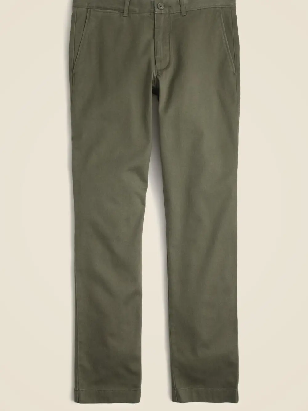Olive Green Regular Fit Men's Chino Pants