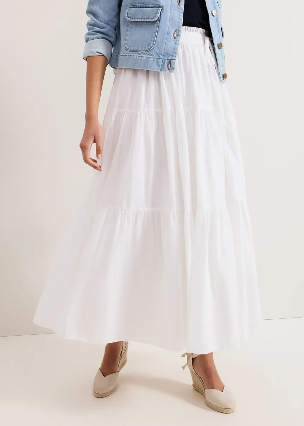 Solid-Color Pleated Quick-Drying Half Skirt