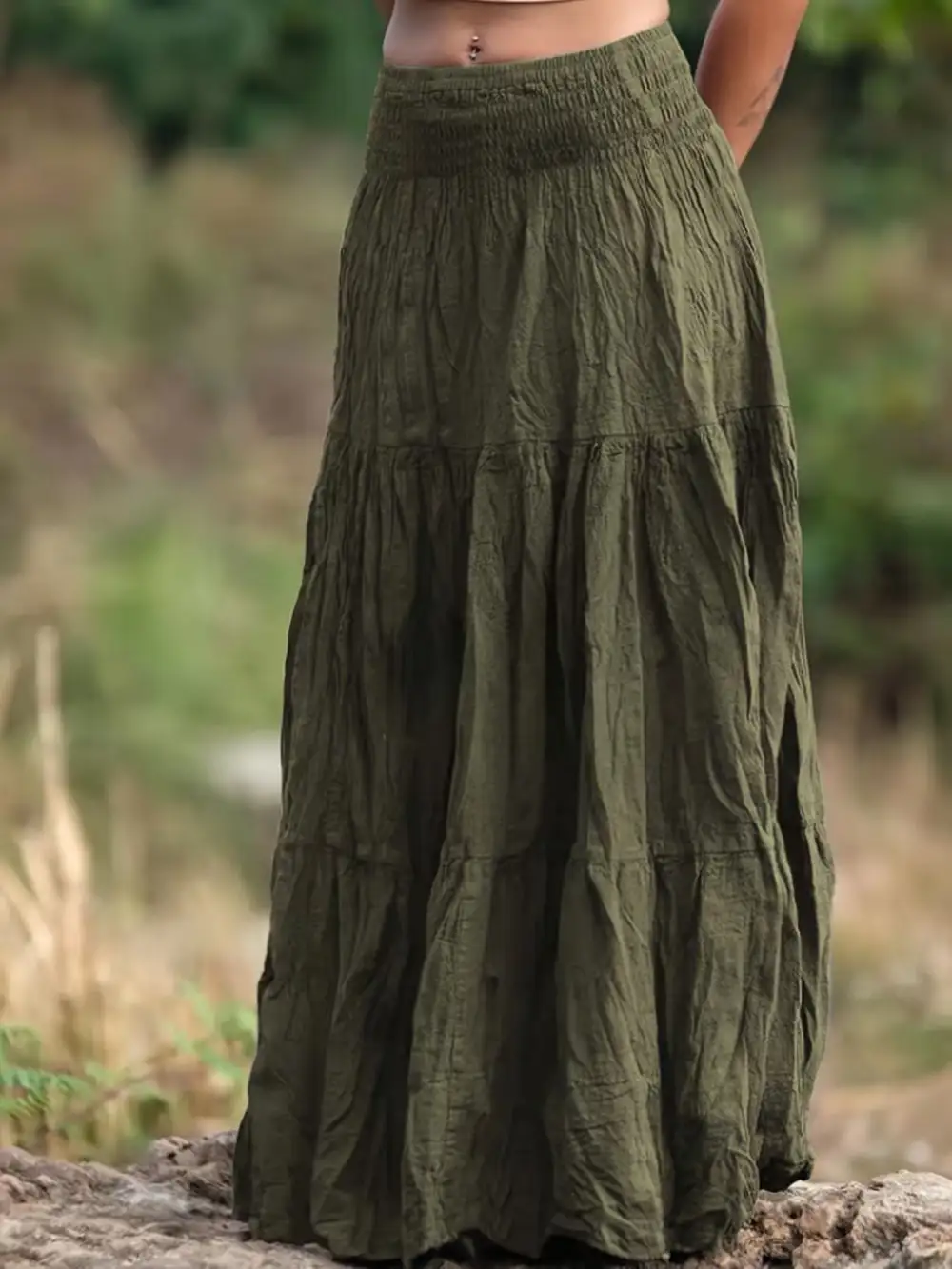 Tiered Ed Maxi Skirt