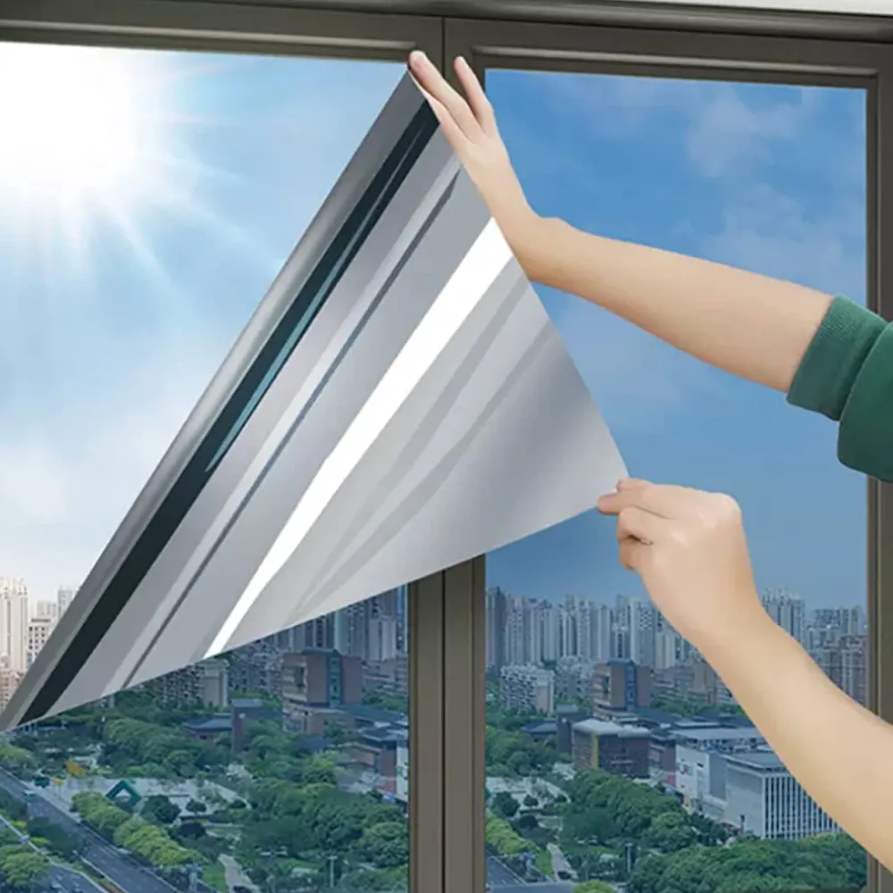 Anti-Peeping One-Way Window Film, Sun Block Privacy Sticker
