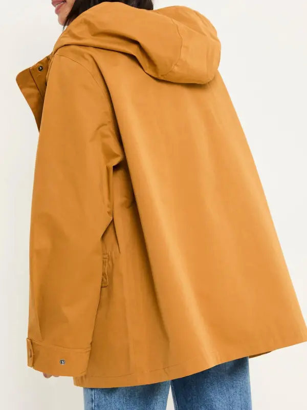 Tan Brown Waterproof Coat