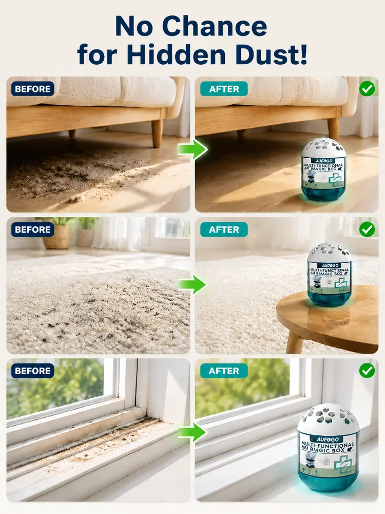 【UKCA certified, family safe!】Whole-House Dust Buster Smart Vacuum Cube
