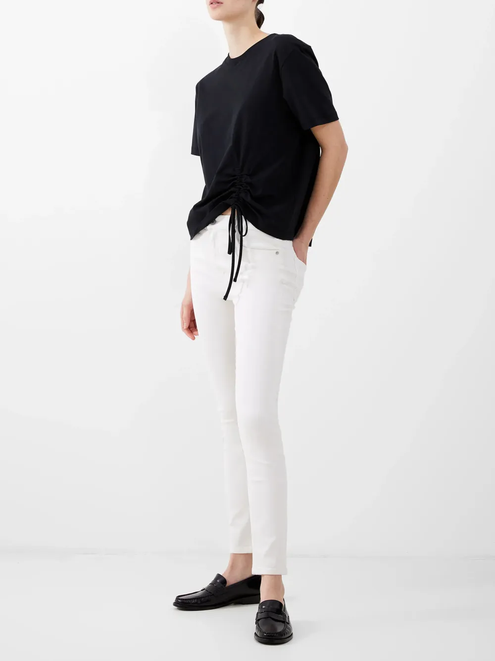 Casual Lazy Slim Fit Cotton Women's Trousers