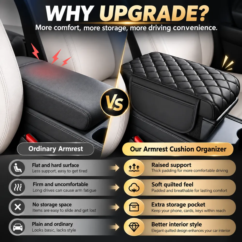 Universal Car Center Console Armrest Pad
