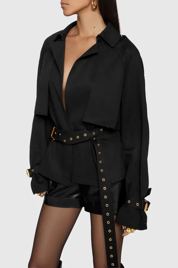Deep V-Neck Jacket
