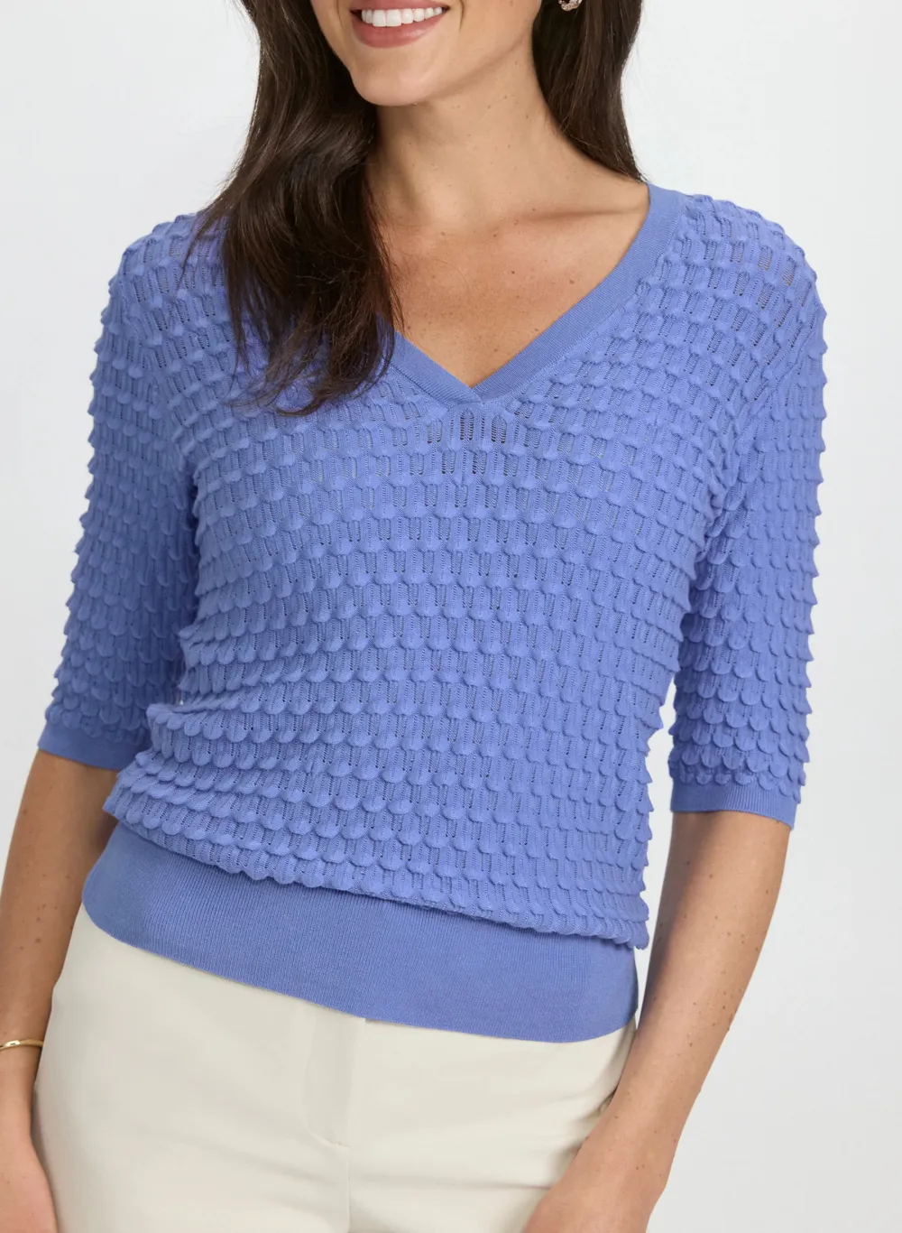 Blue Knit Sweater