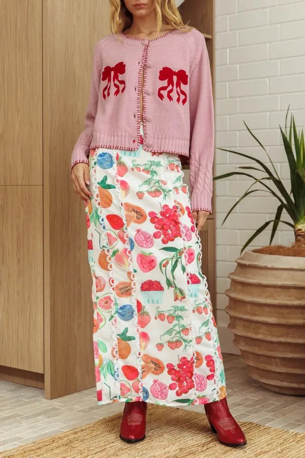 Cute Cartoon Butterfly Print Ladies Jacket