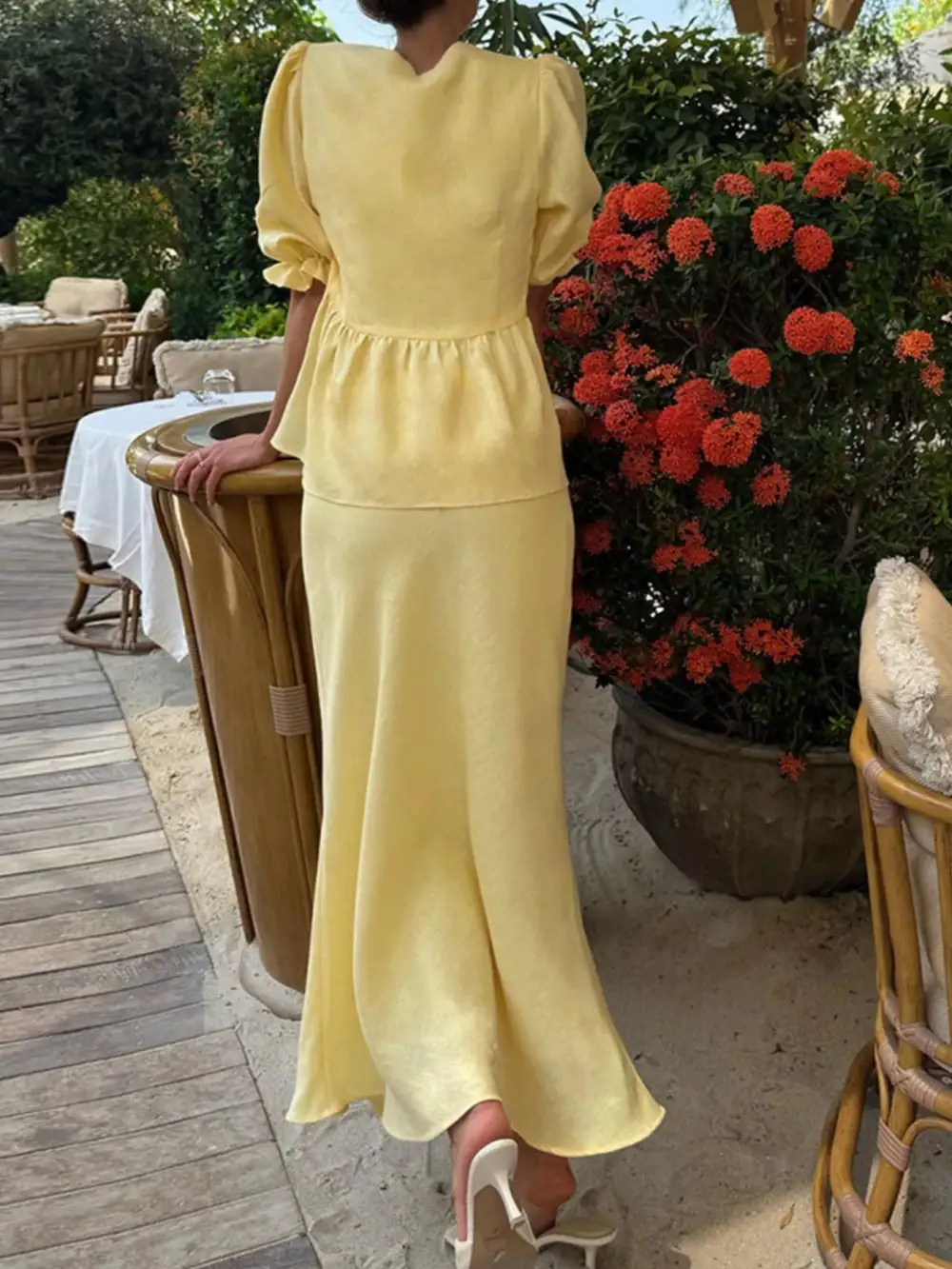 Tie Front Lace Coordinated Set
