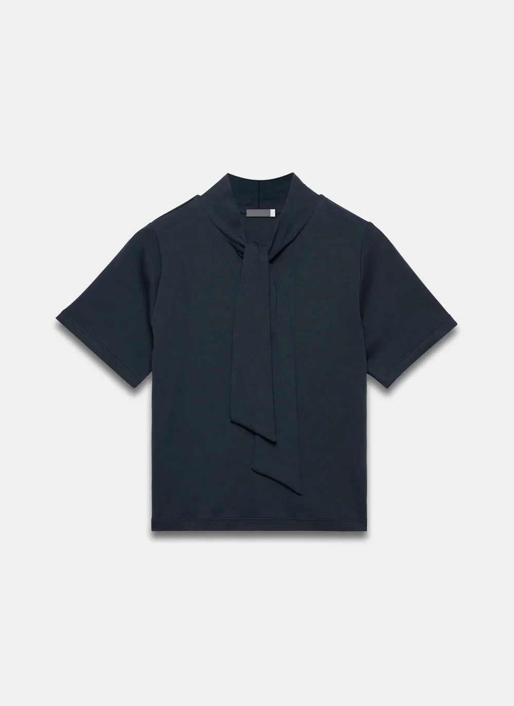 Casual Style Navy Cotton Top