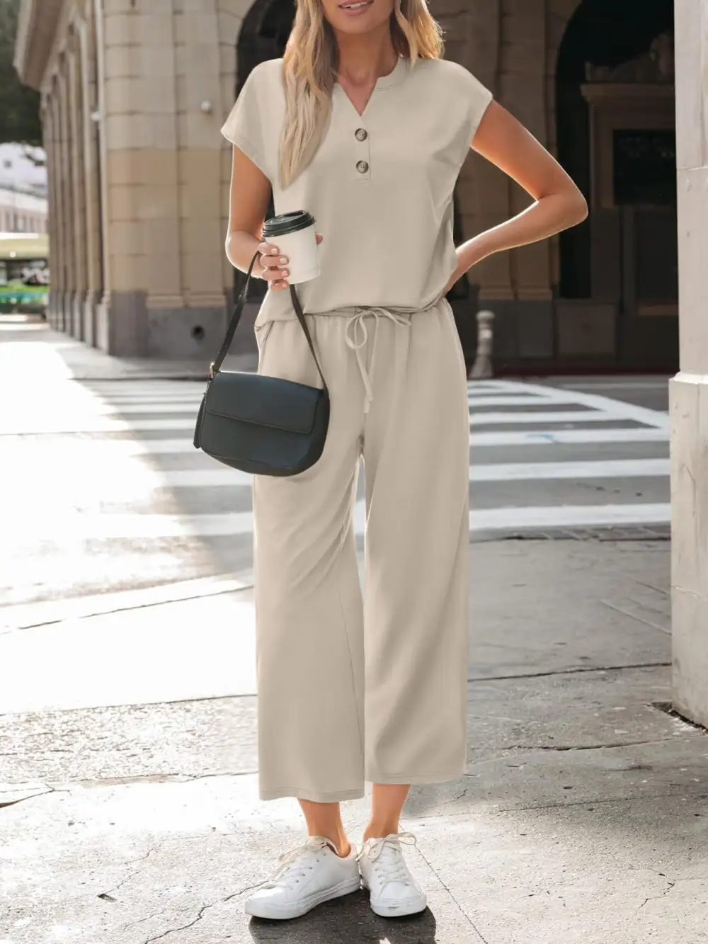 Notched Short Jumpsuit