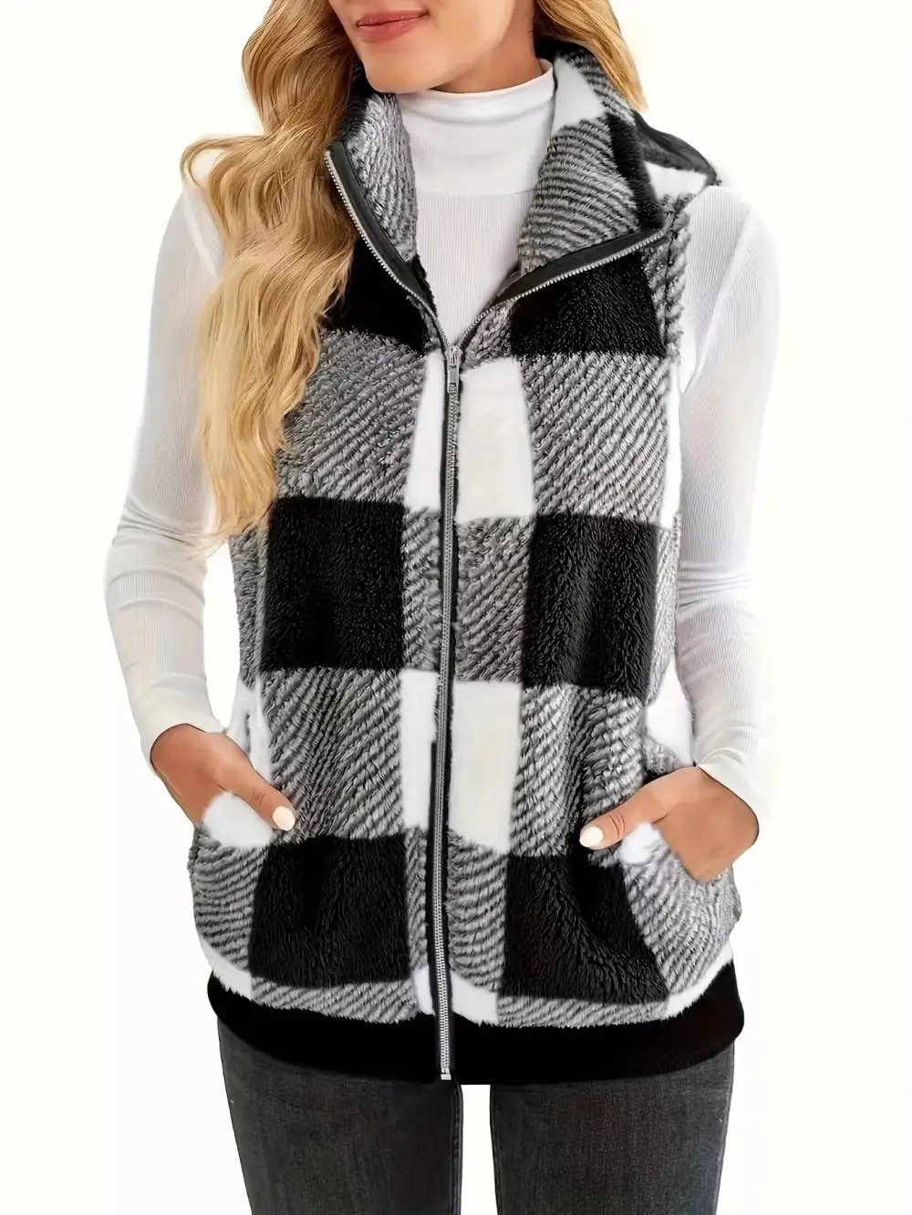Plus Size Cozy Plaid Fleece