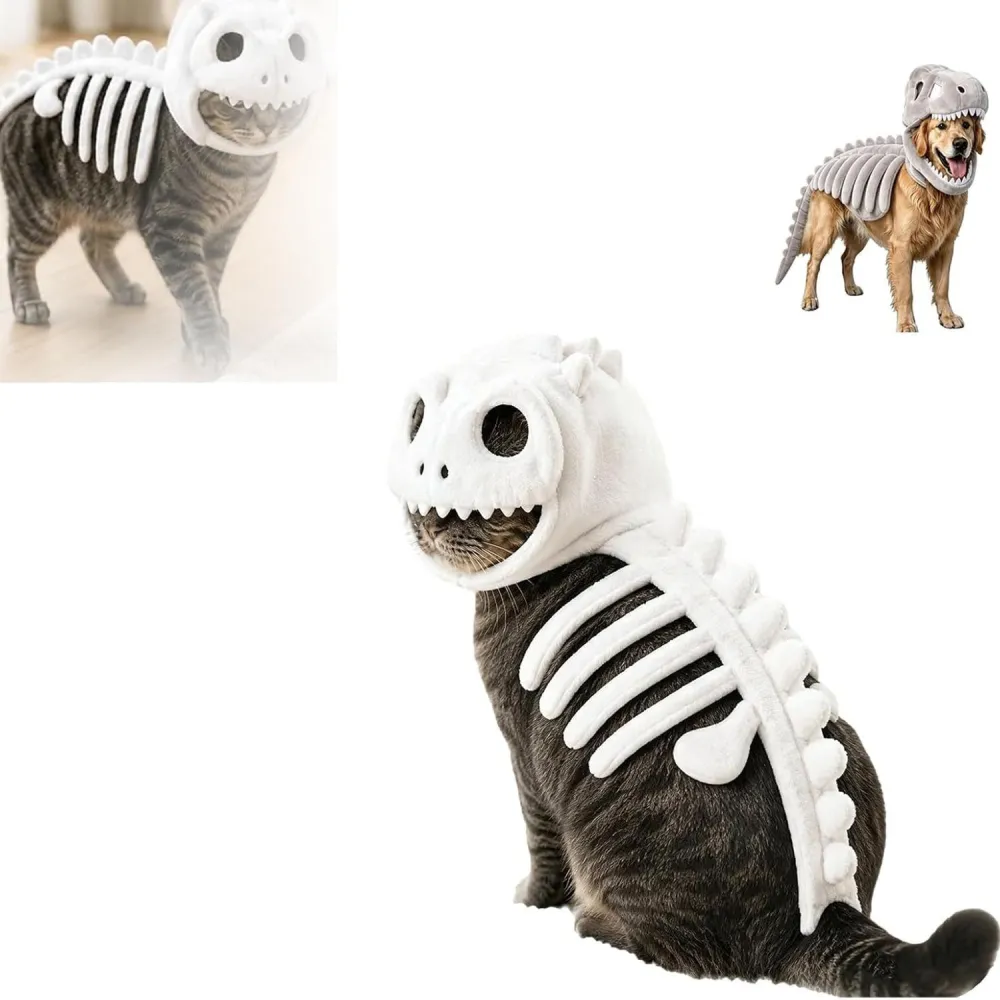 Pet Dinosaur Skeleton Costume