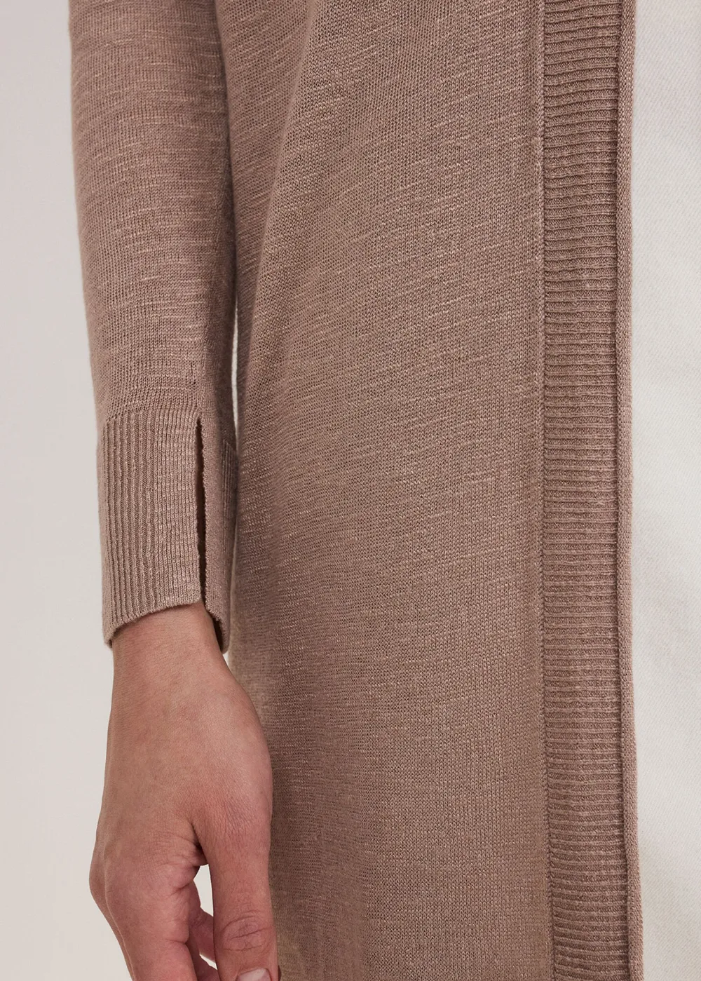 Elegant Plain Long Cardigan