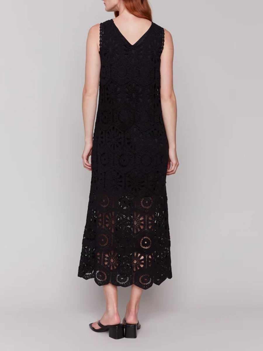 Cotton Casual Hollow Dress For Women