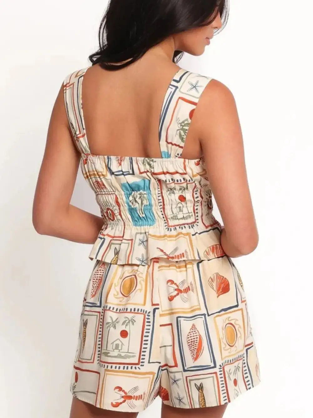 Smocked Printed Set