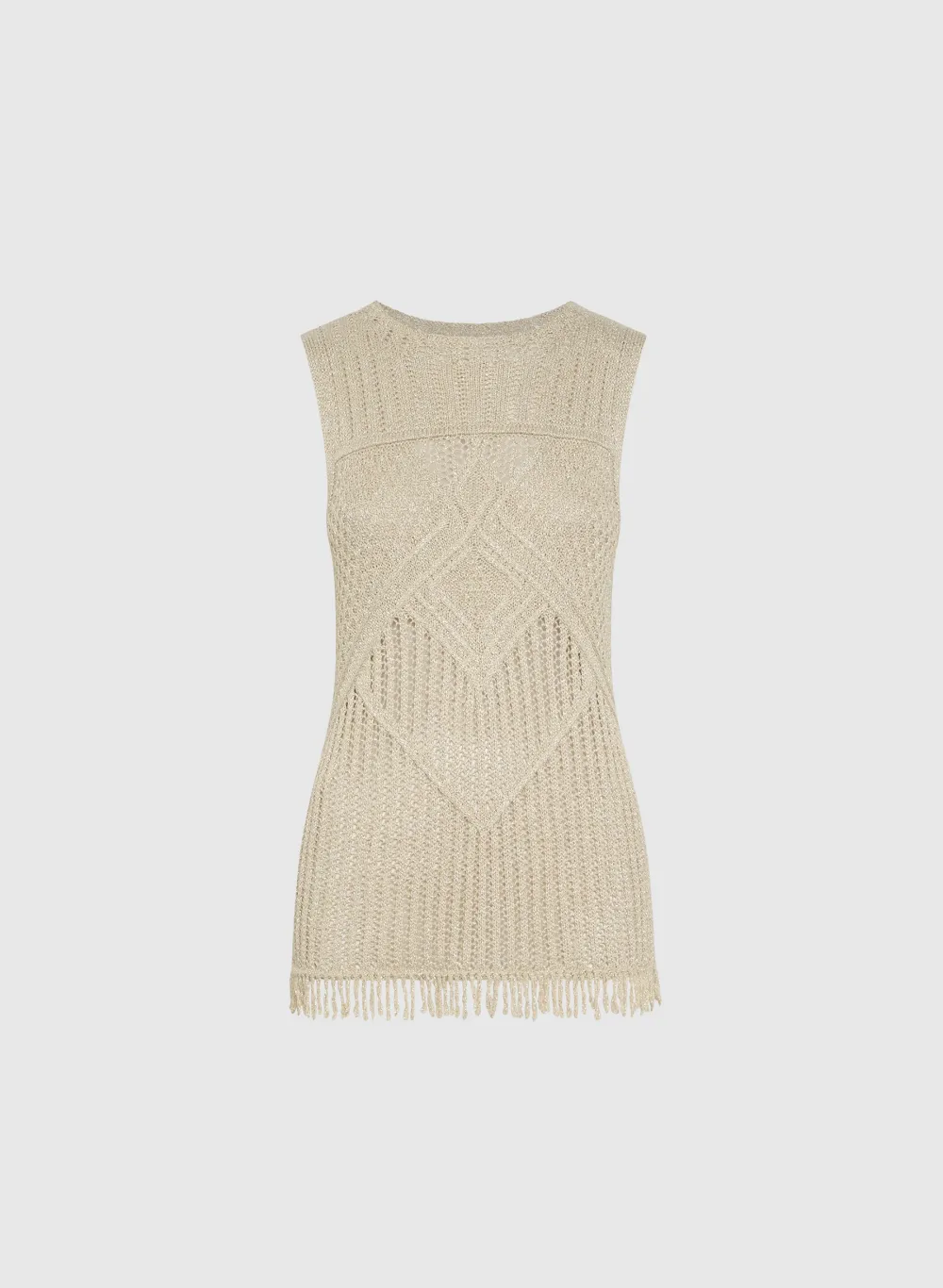 Lace-Up Knit Vest