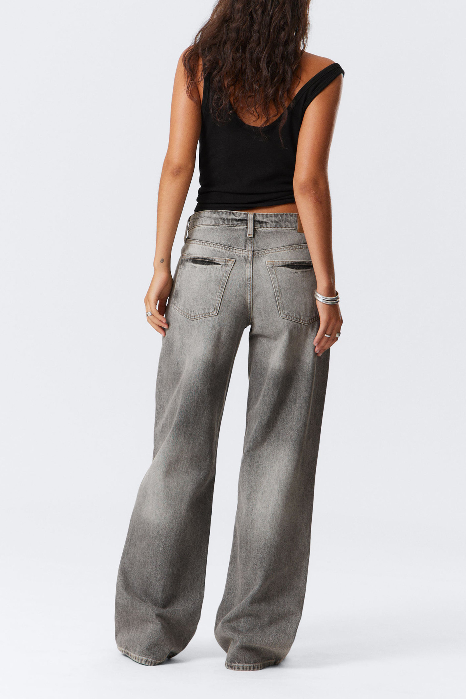 Button Up Wide Leg Jeans