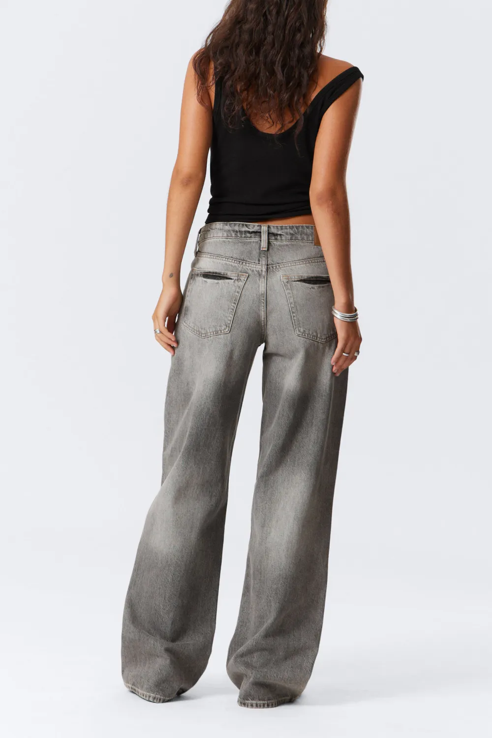 Button Up Wide Leg Jeans