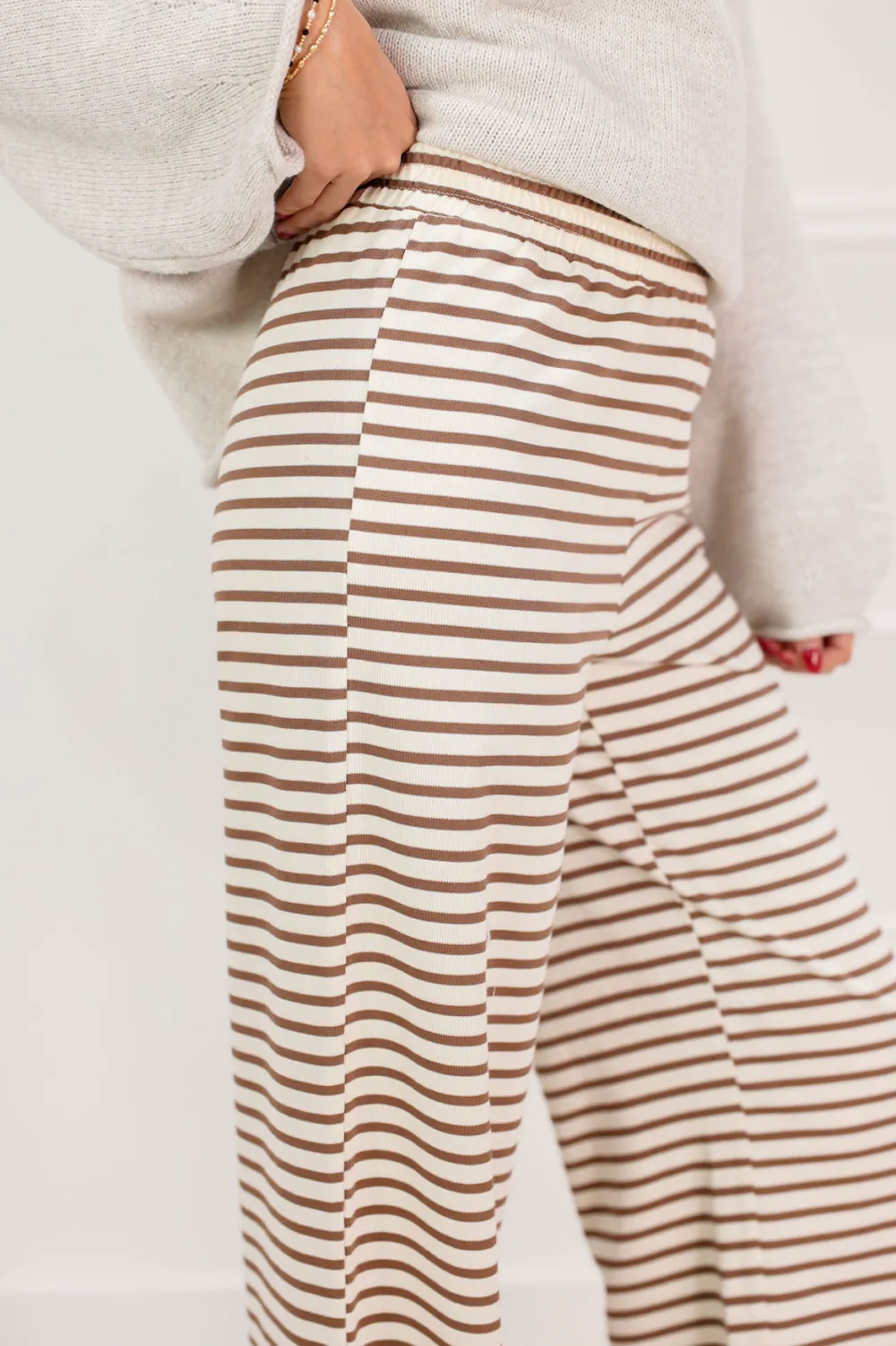 Polished Texture Pants Set