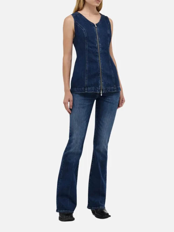 Plain Bootcut Jeans with Pockets