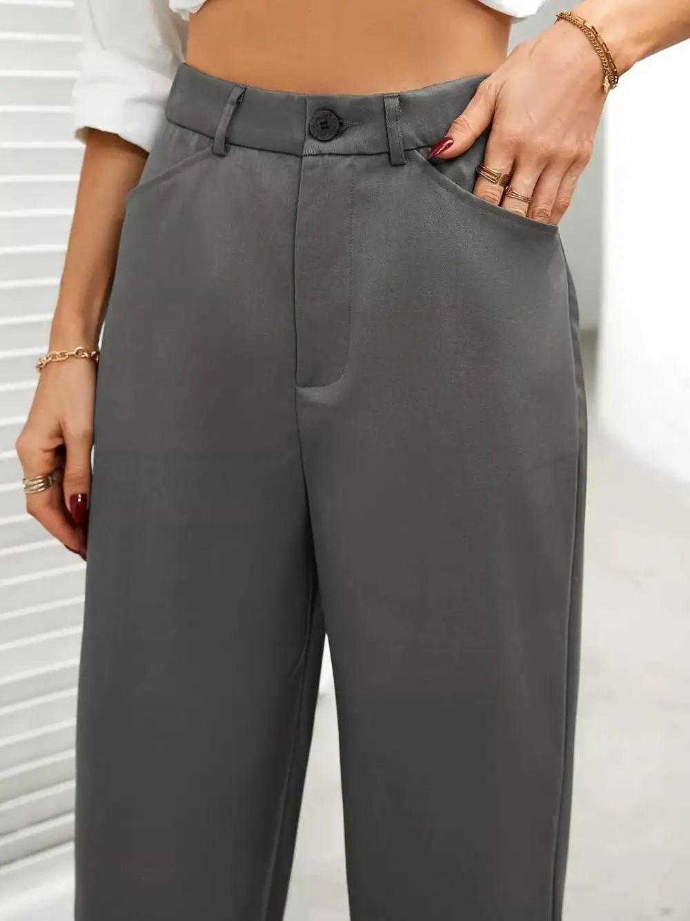 Easygoing High Waist Wide Leg Pants