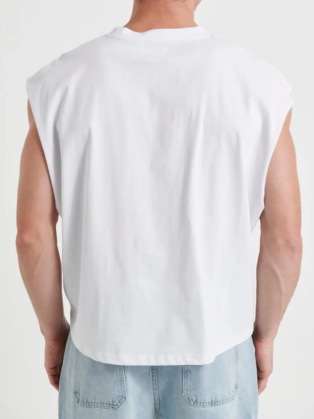 Simple And Soft Versatile White Vest