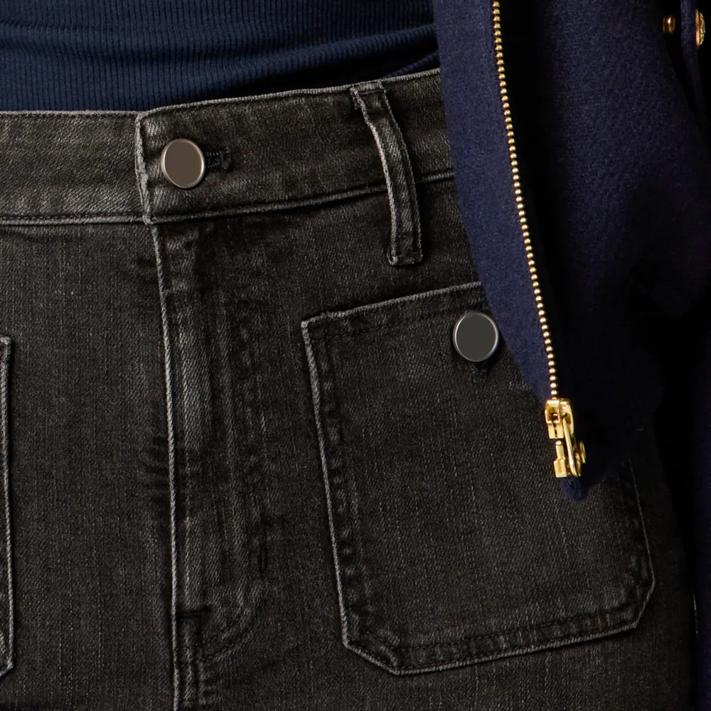 High-Rise Sailor Semi-Stretch Jeans