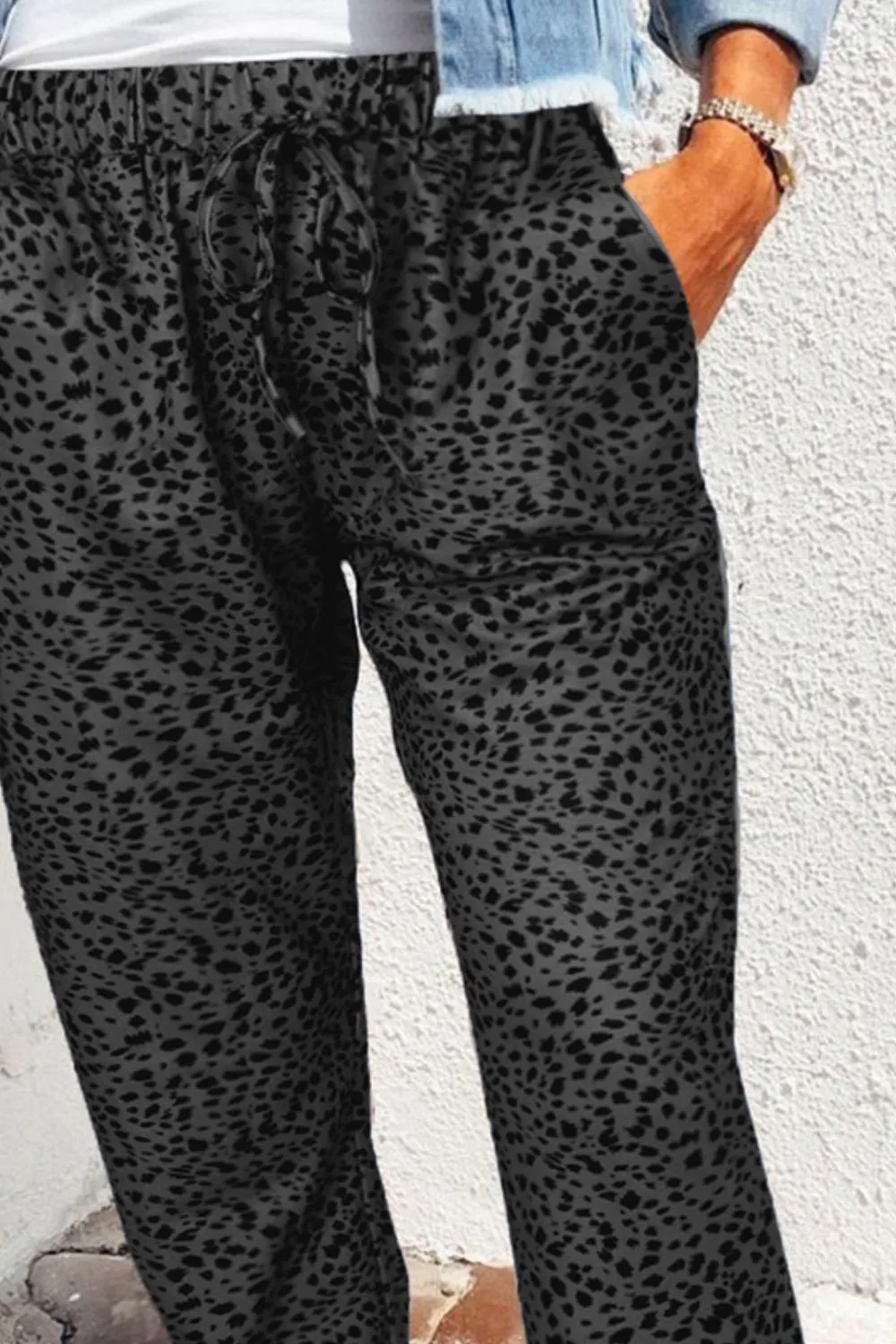 Pocket Printed Jogger Pants